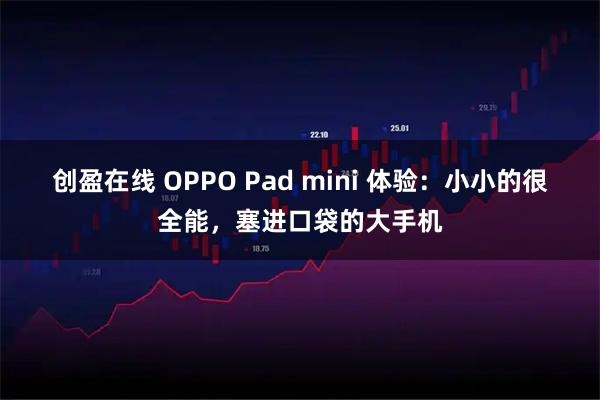 创盈在线 OPPO Pad mini 体验：小小的很全能，塞进口袋的大手机